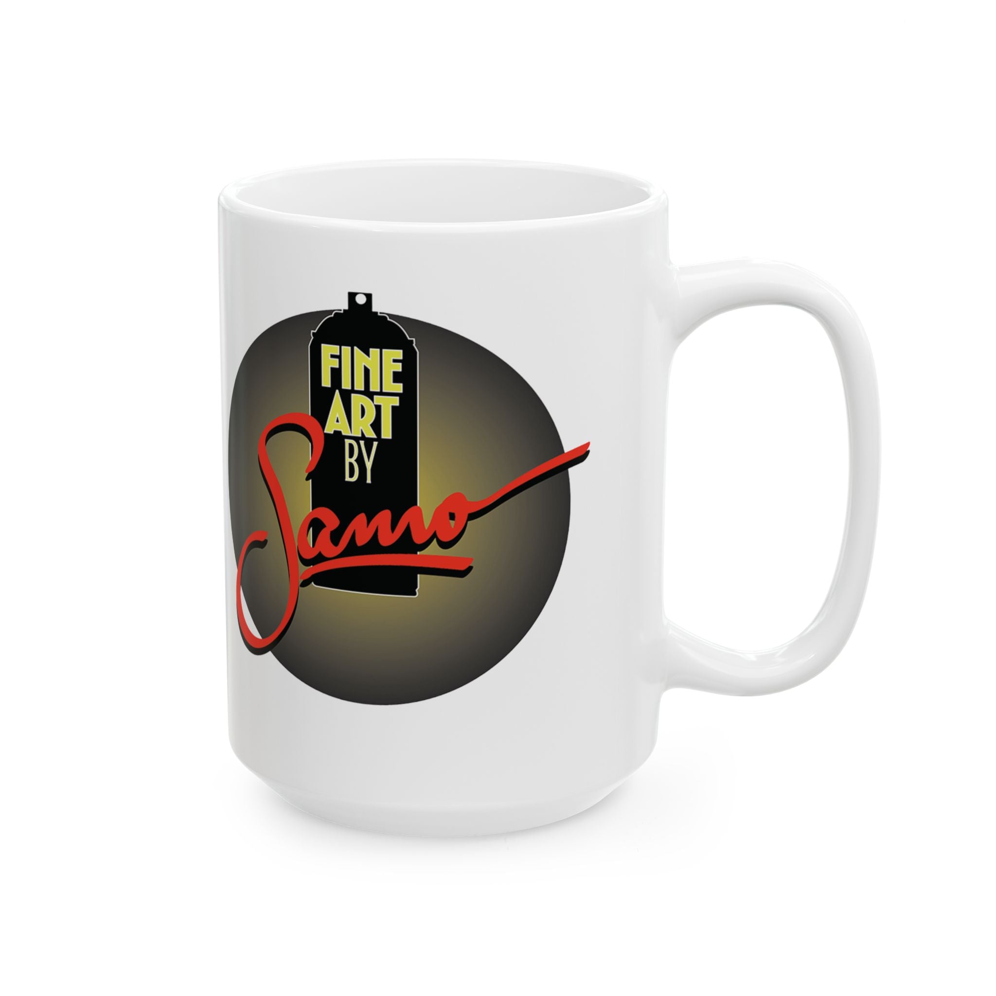 Dallas Skyline spray painted mural print Mug | Ceramic 11oz 15oz
