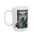 Sad Girl Spray Paint Mural Ceramic Mug | Samo Street Art Print