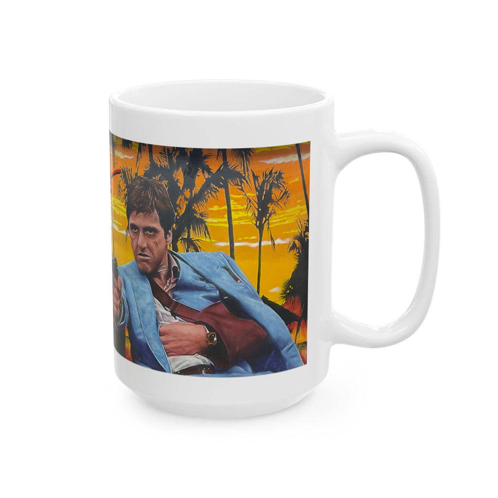 Samo Scarface Spray Paint Mural Ceramic Mug | 15oz