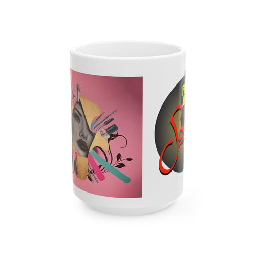 Makeup Spray Painted Mural Ceramic Mug | Samo Print