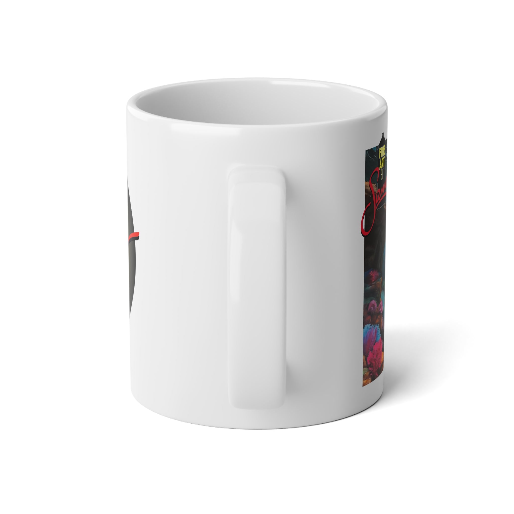 Siren Mermaid Underwater Mural Mug | 20oz Jumbo Ceramic Coffee Cup