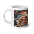 Skull and Rose Spray Paint Mural Jumbo Mug | 20oz Ceramic