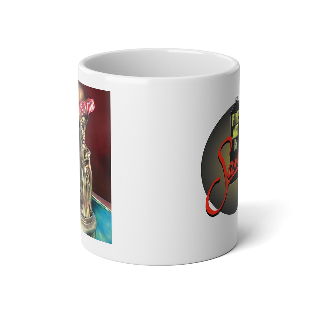 The World Is Yours Spray Paint Mural by Samo | 20oz Jumbo Ceramic Coffee Mug