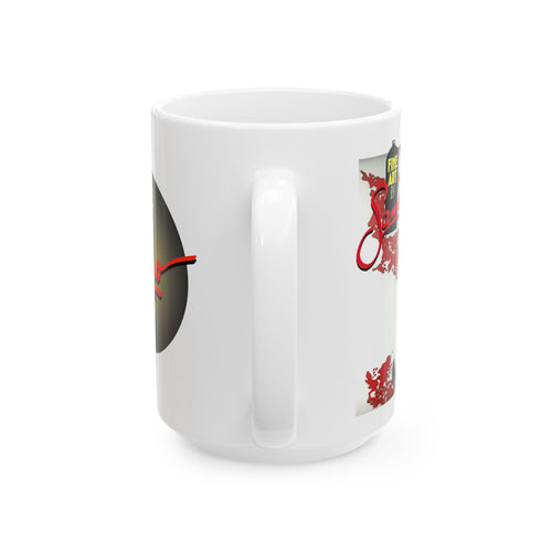 Oni Mask Spray Paint Mural Ceramic Mug | Samo Print