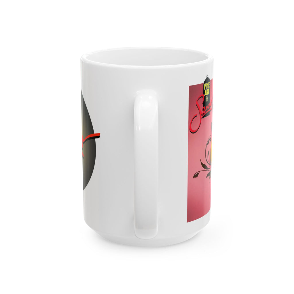 Makeup Spray Painted Mural Ceramic Mug | Samo Print