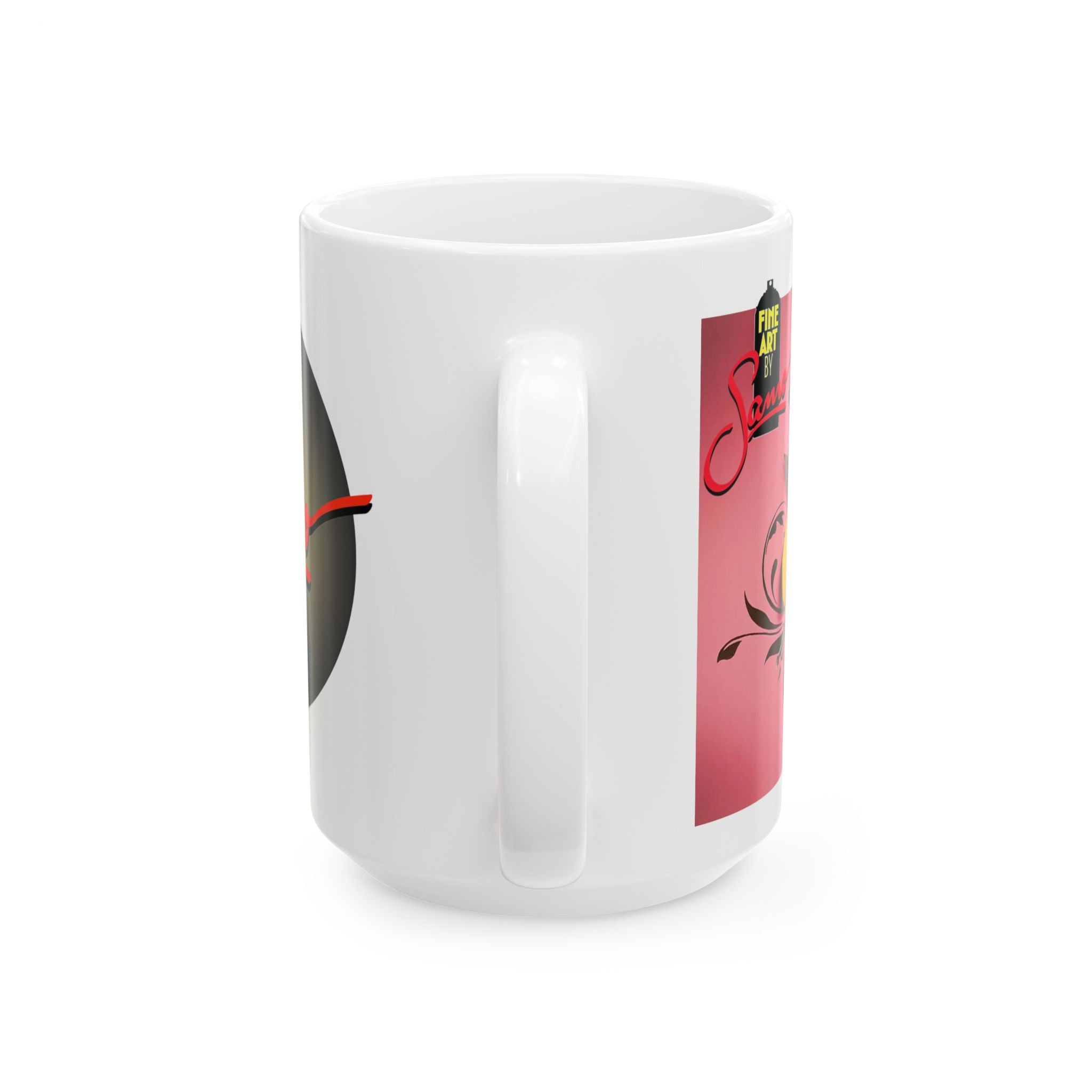 Makeup Spray Painted Mural Ceramic Mug | Samo Print