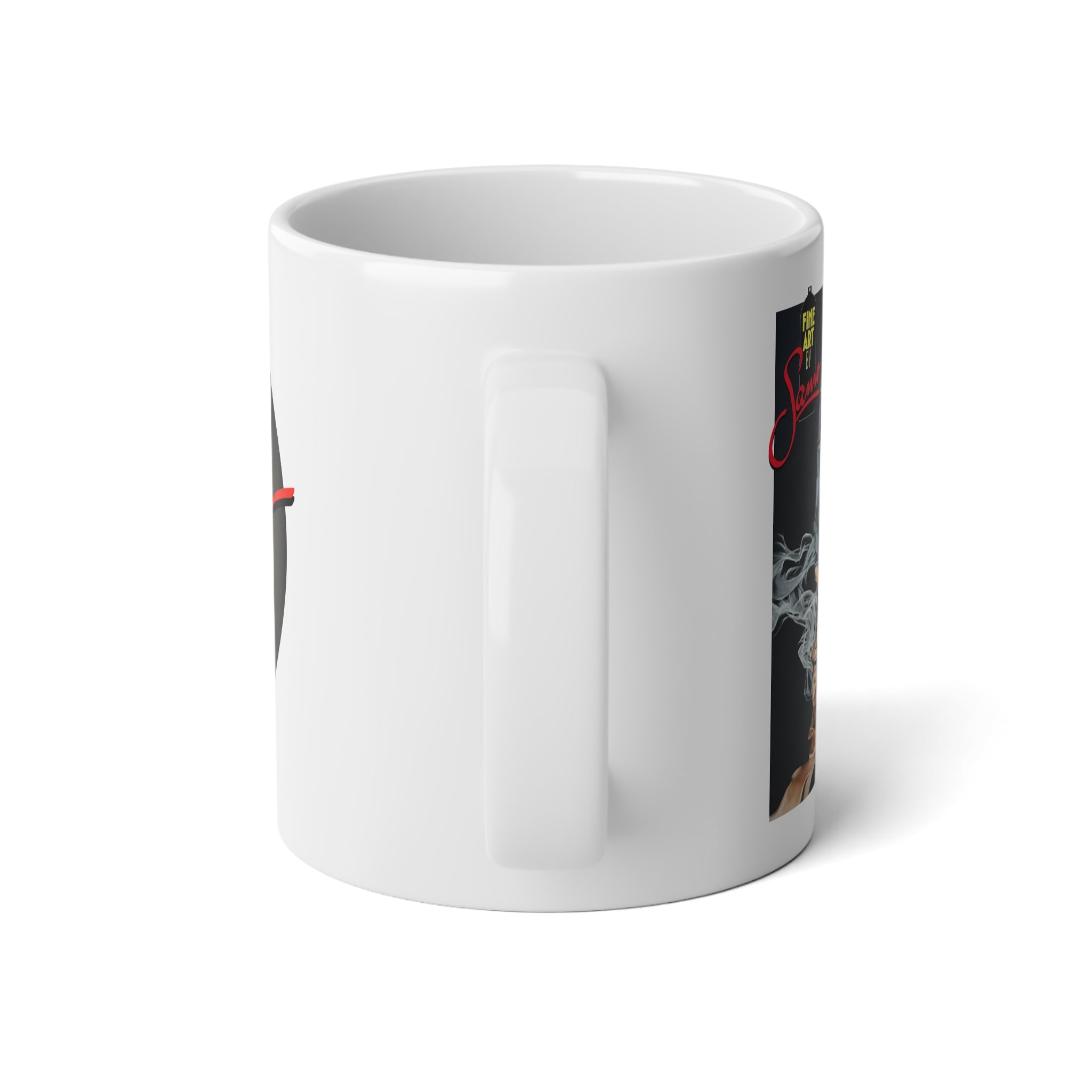 Skull and Rose Spray Paint Mural Jumbo Mug | 20oz Ceramic