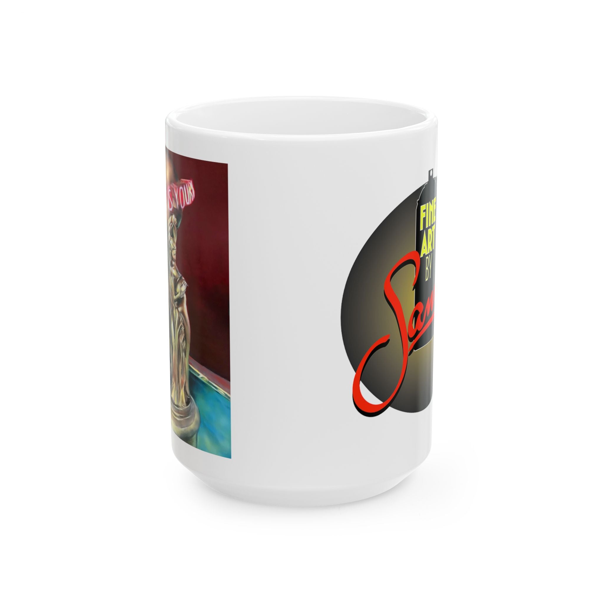 The World Is Yours Spray Paint Mural by Samo | Ceramic Mug