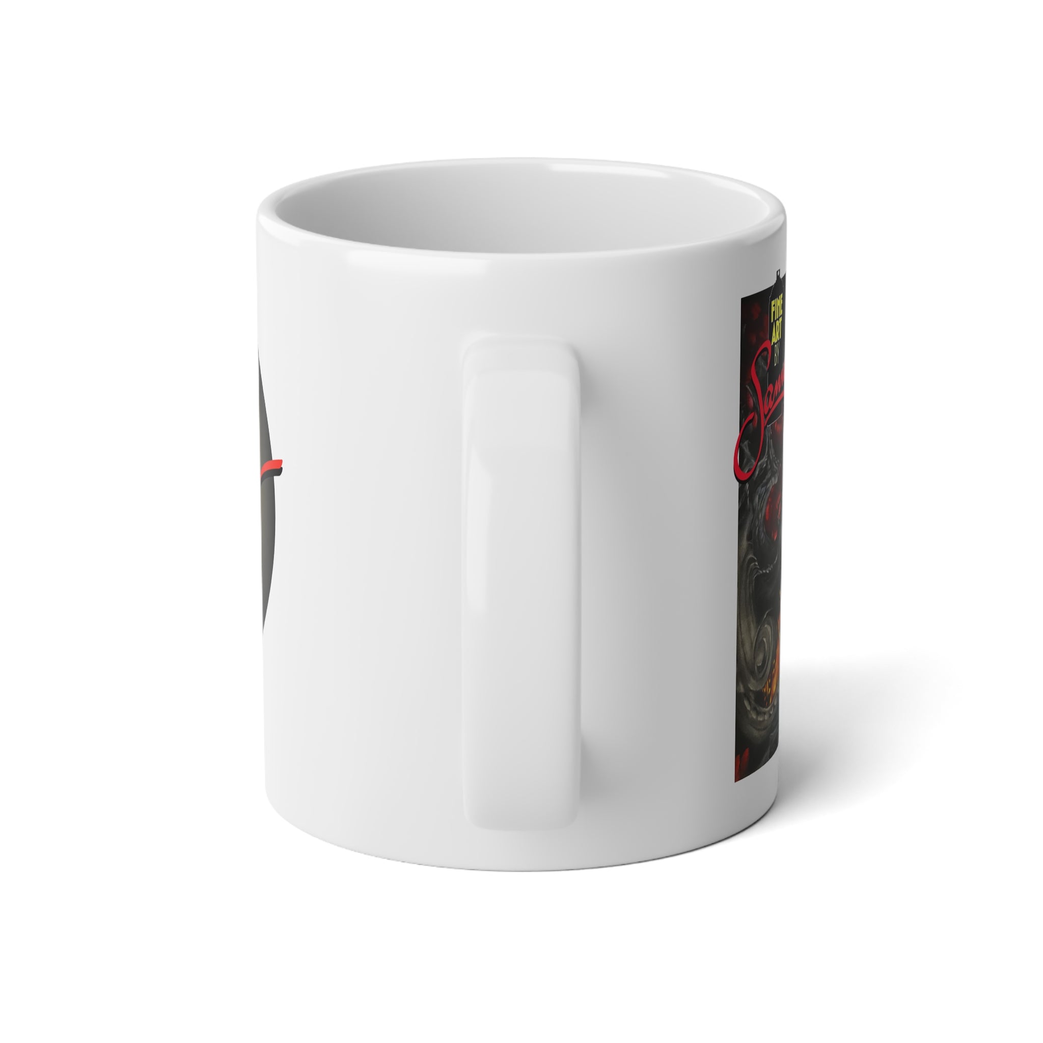 Woman Scorned mural spray paint print Jumbo Mug, 20oz | Samo street art