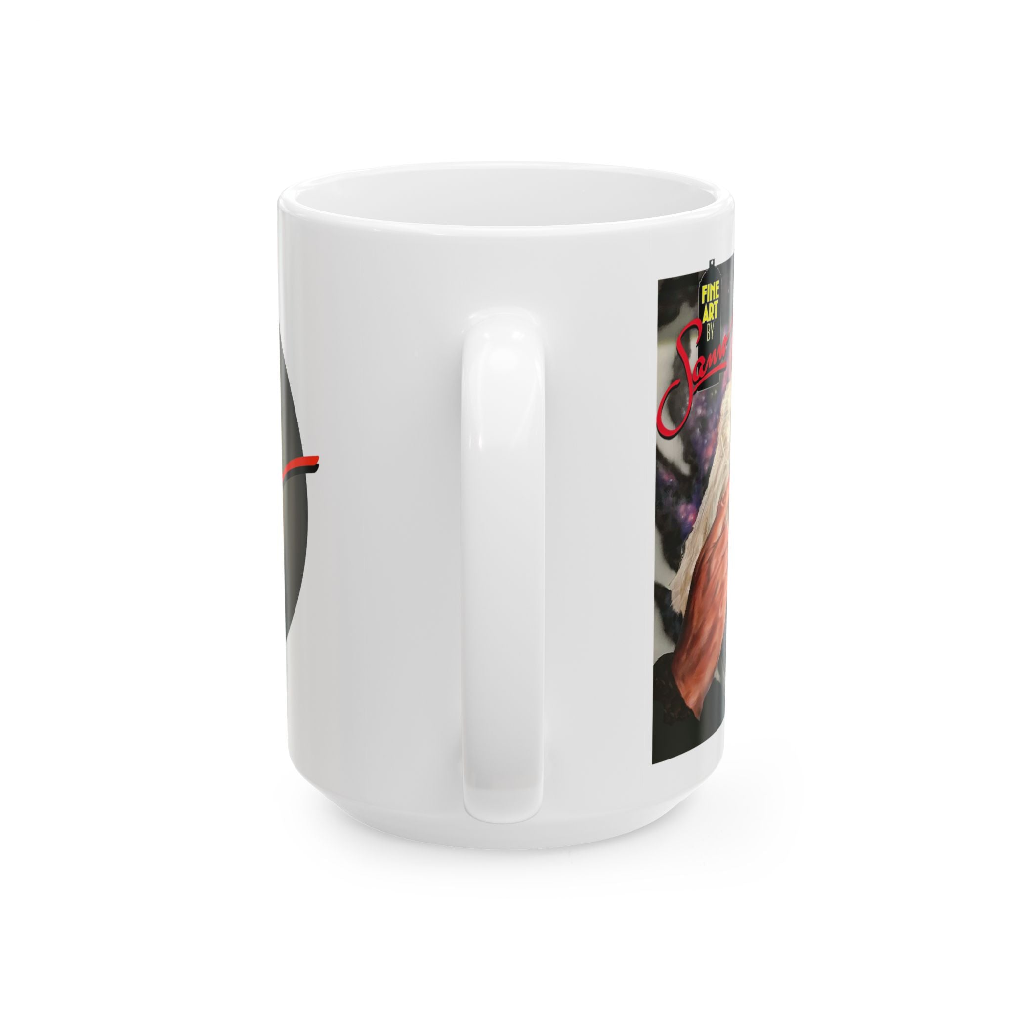 Einstein Spray Paint Mural Ceramic Mug | Street Art Portrait