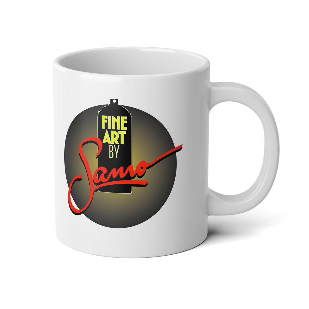 Dallas Skyline Spray Paint Mural Jumbo Mug 20oz | Samo Print