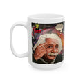Einstein Spray Paint Mural Ceramic Mug | Street Art Portrait